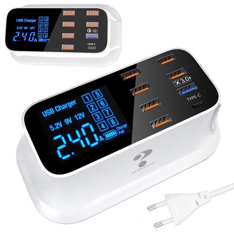 Szybka ładowarka do telefonu 8 x usb qc 3.0 typ c Szybka ładowarka do telefonu 8 x usb qc 3.0 typ c