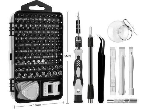 Zestaw precyzyjnych śrubokrętów torx wkrętak 115w1 Zestaw precyzyjnych śrubokrętów torx wkrętak 115w1