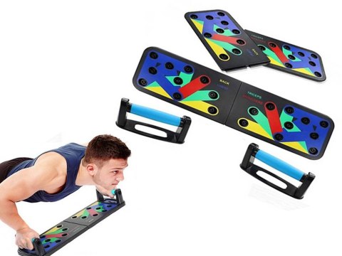 Deska uchwyty do pompek ćwiczeń push pompki 14w1 Deska uchwyty do pompek ćwiczeń push pompki 14w1