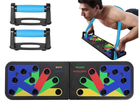 Deska uchwyty do pompek ćwiczeń push pompki 14w1 Deska uchwyty do pompek ćwiczeń push pompki 14w1