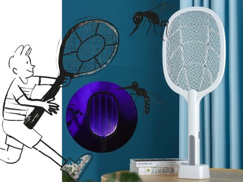 Elektryczna łapka packa na muchy owady lampa uv Elektryczna łapka packa na muchy owady lampa uv