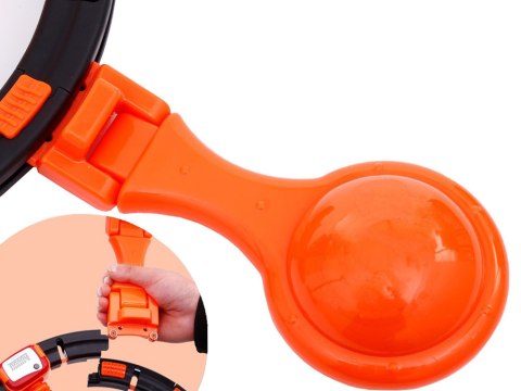 Koło hula hop składane z obciążnikiem led licznik Koło hula hop składane z obciążnikiem led licznik