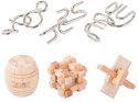 Łamigłówki logiczne puzzle mensa drewniane zestaw