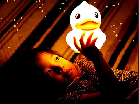 Lampka nocna dla dzieci led rgb kaczka dotyk Lampka nocna dla dzieci led rgb kaczka dotyk