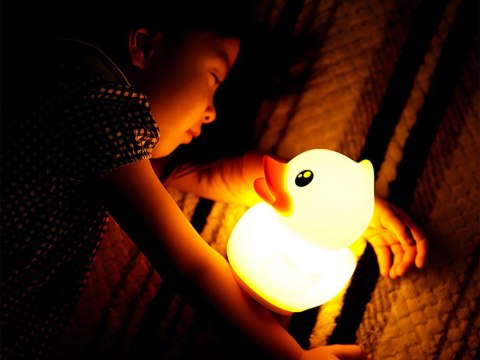 Lampka nocna dla dzieci led rgb kaczka dotyk Lampka nocna dla dzieci led rgb kaczka dotyk
