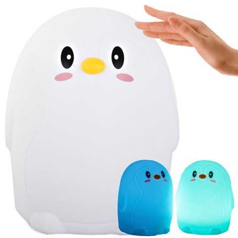 Lampka nocna dla dzieci led rgb pingwin dotyk Lampka nocna dla dzieci led rgb pingwin dotyk