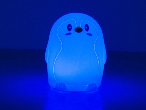 Lampka nocna dla dzieci led rgb pingwin dotyk Lampka nocna dla dzieci led rgb pingwin dotyk