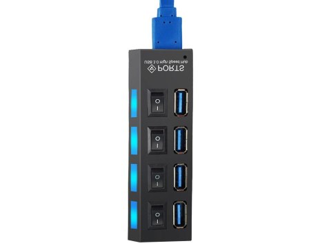 Rozgałęźnik rozdzielacz portów hub usb 4x usb 3.0 Rozgałęźnik rozdzielacz portów hub usb 4x usb 3.0