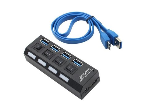 Rozgałęźnik rozdzielacz portów hub usb 4x usb 3.0 Rozgałęźnik rozdzielacz portów hub usb 4x usb 3.0