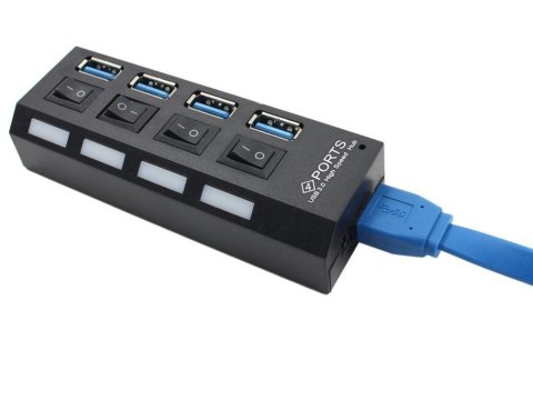 Rozgałęźnik rozdzielacz portów hub usb 4x usb 3.0 Rozgałęźnik rozdzielacz portów hub usb 4x usb 3.0