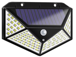 Lampa solarna 100 led z czujnikiem zmierzchu ruchu