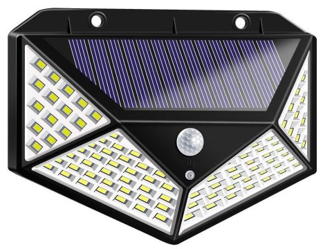 Lampa solarna 100 led z czujnikiem zmierzchu ruchu Lampa solarna 100 led z czujnikiem zmierzchu ruchu