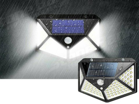 Lampa solarna 100 led z czujnikiem zmierzchu ruchu Lampa solarna 100 led z czujnikiem zmierzchu ruchu