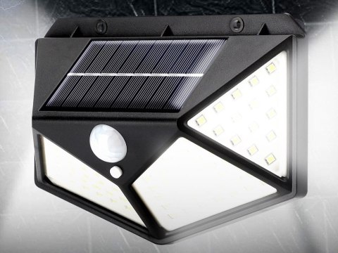 Lampa solarna 100 led z czujnikiem zmierzchu ruchu Lampa solarna 100 led z czujnikiem zmierzchu ruchu