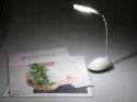 Lampka biurkowa 4 led szkolna na biurko nocna biała