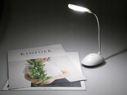 Lampka biurkowa 4 led szkolna na biurko nocna biała Lampka biurkowa 4 led szkolna na biurko nocna biała
