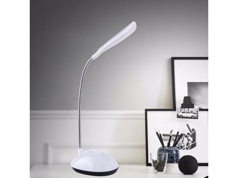 Lampka biurkowa 4 led szkolna na biurko nocna biała Lampka biurkowa 4 led szkolna na biurko nocna biała