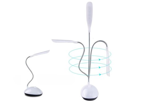 Lampka biurkowa 4 led szkolna na biurko nocna biała Lampka biurkowa 4 led szkolna na biurko nocna biała