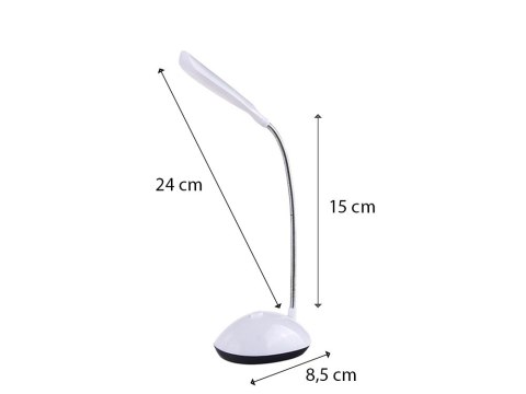Lampka biurkowa 4 led szkolna na biurko nocna biała Lampka biurkowa 4 led szkolna na biurko nocna biała