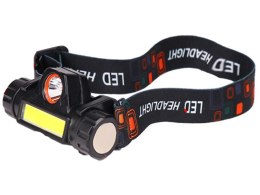 Latarka czołowa cob 4w1 lampka czołówka z magnesem
