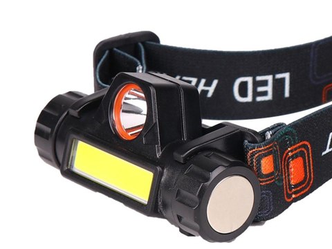 Latarka czołowa cob 4w1 lampka czołówka z magnesem Latarka czołowa cob 4w1 lampka czołówka z magnesem