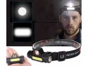 Latarka czołowa cob 4w1 lampka czołówka z magnesem