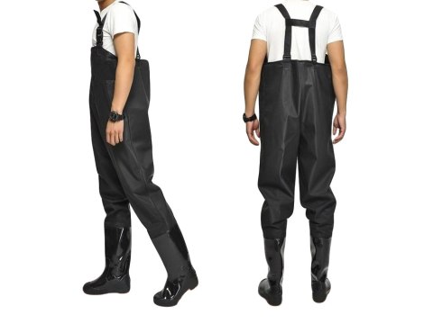 Wodery wędkarskie spodnie spodniobuty 45 szelki Wodery wędkarskie spodnie spodniobuty 45 szelki