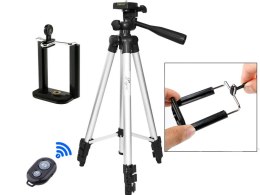 Statyw tripod pilot bluetooth uchwyt na telefon