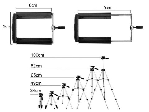 Statyw tripod pilot bluetooth uchwyt na telefon Statyw tripod pilot bluetooth uchwyt na telefon
