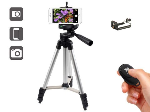Statyw tripod pilot bluetooth uchwyt na telefon Statyw tripod pilot bluetooth uchwyt na telefon
