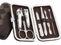 Zestaw do paznokci przybornik manicure etui 7 elem