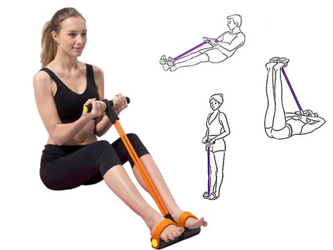 Ekspander na nogi do ćwiczeń fitness brzucha ud Ekspander na nogi do ćwiczeń fitness brzucha ud
