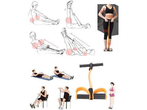 Ekspander na nogi do ćwiczeń fitness brzucha ud Ekspander na nogi do ćwiczeń fitness brzucha ud