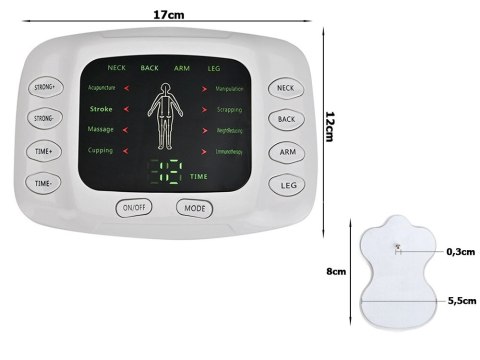 Elektrostymulator mięśni nerwów ems tens mocny Elektrostymulator mięśni nerwów ems tens mocny