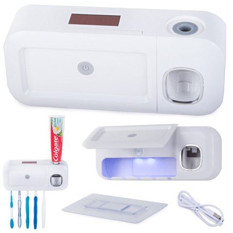 Organizer na szczoteczki dozownik sterylizator uv Organizer na szczoteczki dozownik sterylizator uv
