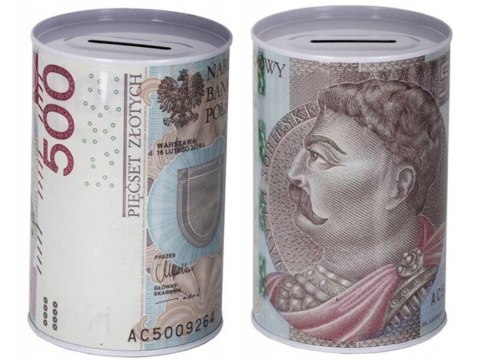 Skarbonka metalowa na pieniądze puszka xxl duża Skarbonka metalowa na pieniądze puszka xxl duża