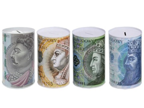 Skarbonka metalowa na pieniądze puszka xxl duża Skarbonka metalowa na pieniądze puszka xxl duża