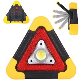Trójkąt ostrzegawczy led latarka lampka power bank