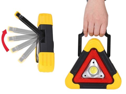 Trójkąt ostrzegawczy led latarka lampka power bank Trójkąt ostrzegawczy led latarka lampka power bank