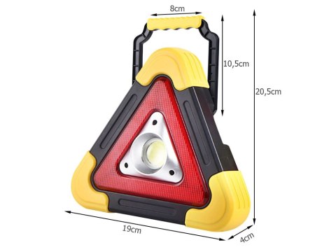 Trójkąt ostrzegawczy led latarka lampka power bank Trójkąt ostrzegawczy led latarka lampka power bank