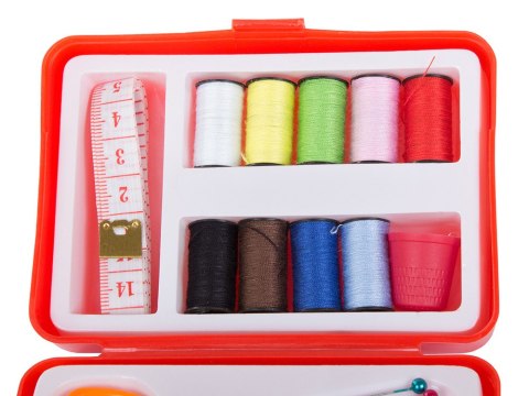 Zestaw krawiecki do szycia etui igły nici szpilki Zestaw krawiecki do szycia etui igły nici szpilki