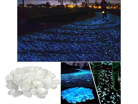 Kamyki kamienie świecące fluorescencyjne 100 szt Kamyki kamienie świecące fluorescencyjne 100 szt