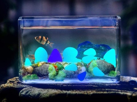 Kamyki kamienie świecące fluorescencyjne 100 szt Kamyki kamienie świecące fluorescencyjne 100 szt