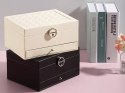 Szkatułka na biżuterię organizer pudełko lustro