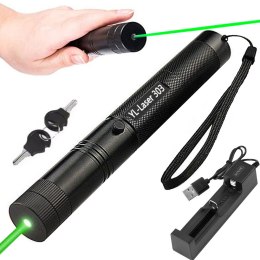 Wskaźnik laserowy laser zielony punktowy mocny