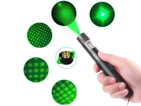 Wskaźnik laserowy laser zielony punktowy mocny Wskaźnik laserowy laser zielony punktowy mocny