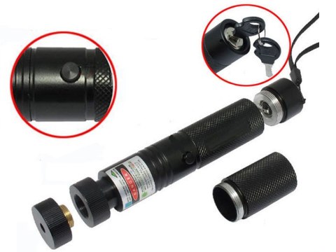 Wskaźnik laserowy laser zielony punktowy mocny Wskaźnik laserowy laser zielony punktowy mocny