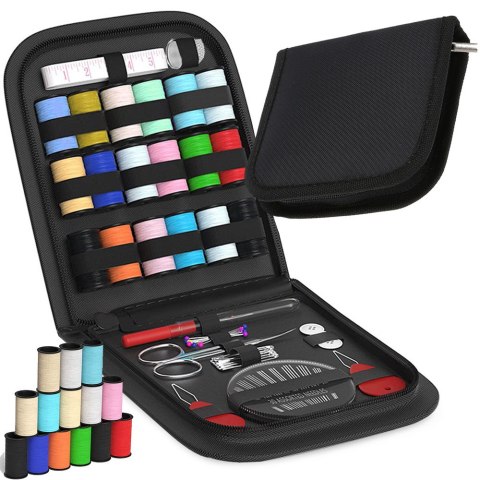 Zestaw krawiecki do szycia etui igły nici szpilki Zestaw krawiecki do szycia etui igły nici szpilki