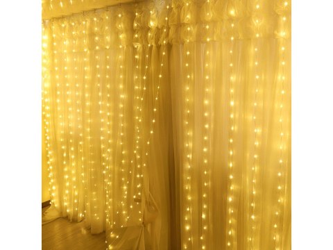 Kurtyna mikro 300 led druciki 3x3 wiszące lampki Kurtyna mikro 300 led druciki 3x3 wiszące lampki