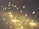 Lampki druciki 100 led na baterie 10m ciepła barwa